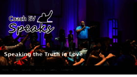 What Coachevspeaks.com website looked like in 2018 (6 years ago)