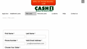 What Cash1titleloans.com website looked like in 2018 (5 years ago)