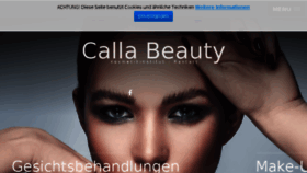 What Calla-beauty.de website looked like in 2018 (5 years ago)