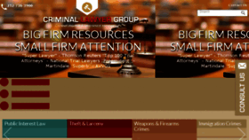 What Criminallawyergroup.com website looked like in 2018 (5 years ago)