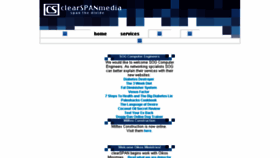 What Clearspanmedia.com website looked like in 2018 (5 years ago)