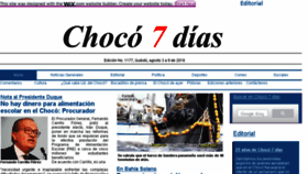 What Choco7dias.com website looked like in 2018 (5 years ago)