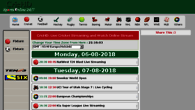 What Crichd.info website looked like in 2018 (7 years ago)