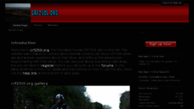 What Crf250l.org website looked like in 2018 (5 years ago)