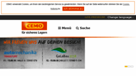 What Chemo.de website looked like in 2018 (5 years ago)