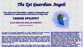 What Canine-epilepsy-guardian-angels.com website looked like in 2018 (5 years ago)