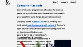 What Connorleech.info website looked like in 2018 (5 years ago)