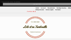 What Cuisinelolo.fr website looked like in 2018 (6 years ago)