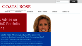 What Coatsrose.com website looked like in 2018 (5 years ago)