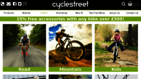 What Cycle-street.co.uk website looked like in 2018 (5 years ago)