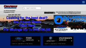 What Chapmancars.com website looked like in 2018 (5 years ago)