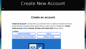 What Create-anaccount.com website looked like in 2018 (5 years ago)