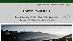 What Cykelbutikken.eu website looked like in 2018 (5 years ago)