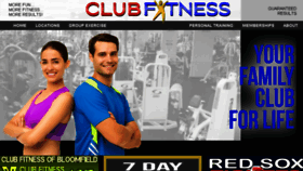 What Clubfitct.com website looked like in 2018 (5 years ago)