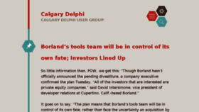 What Calgarydelphi.org website looked like in 2018 (5 years ago)