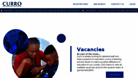 What Curro.myrecruit.co.za website looked like in 2018 (5 years ago)