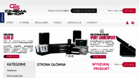 What Cinemashop.pl website looked like in 2018 (5 years ago)