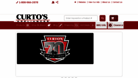 What Curtos.com website looked like in 2018 (5 years ago)