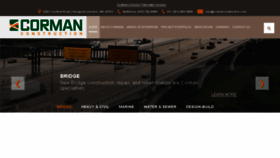 What Cormanconstruction.com website looked like in 2018 (5 years ago)