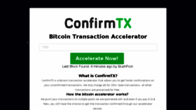 What Confirmtx.com website looked like in 2018 (5 years ago)