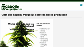What Cbdolievergelijken.nl website looked like in 2018 (5 years ago)