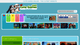 What Cute-games.com website looked like in 2018 (5 years ago)