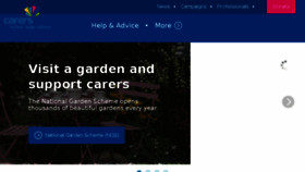 What Carers.org website looked like in 2018 (5 years ago)