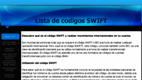What Codigosswift.com website looked like in 2018 (5 years ago)