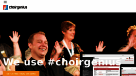What Choirgenius.com website looked like in 2018 (5 years ago)