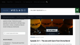 What Craftbeercast.com website looked like in 2018 (5 years ago)