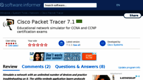 What Cisco-packet-tracer.informer.com website looked like in 2018 (5 years ago)