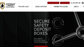 What Custodianvaults.com.au website looked like in 2018 (5 years ago)