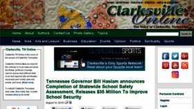 What Clarksvilleonline.com website looked like in 2018 (5 years ago)