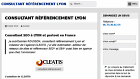 What Cleatis.fr website looked like in 2018 (5 years ago)
