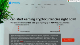What Cryptofly.net website looked like in 2018 (5 years ago)