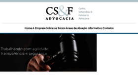What Csfadvocacia.com.br website looked like in 2018 (5 years ago)