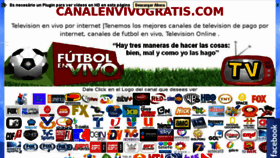 What Canalenvivogratis.com website looked like in 2018 (5 years ago)