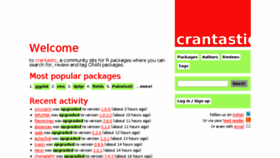 What Crantastic.org website looked like in 2018 (5 years ago)