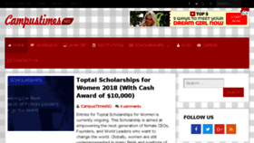What Campustimesng.com website looked like in 2018 (5 years ago)