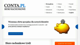 What Conta.pl website looked like in 2018 (5 years ago)