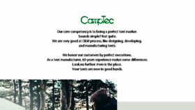 What Camptec.com website looked like in 2018 (5 years ago)