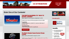 What Cooppromotions.com website looked like in 2018 (7 years ago)