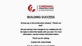 What Cardinalconstruction.com website looked like in 2018 (5 years ago)