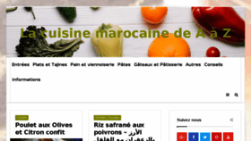 What Cuisinemarocaineaz.com website looked like in 2018 (5 years ago)