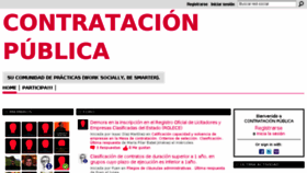 What Contratacionpublicacp.com website looked like in 2018 (5 years ago)