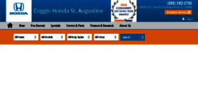 What Cogginhondastaugustine.com website looked like in 2018 (5 years ago)