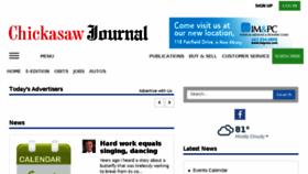 What Chickasawjournal.com website looked like in 2018 (5 years ago)