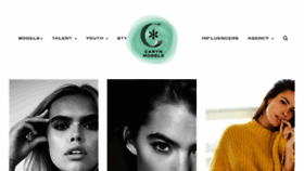 What Carynmodels.com website looked like in 2018 (5 years ago)