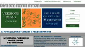 What Calcoli-online.it website looked like in 2018 (7 years ago)