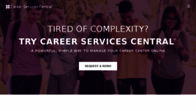 What Careerservicescentral.com website looked like in 2018 (5 years ago)